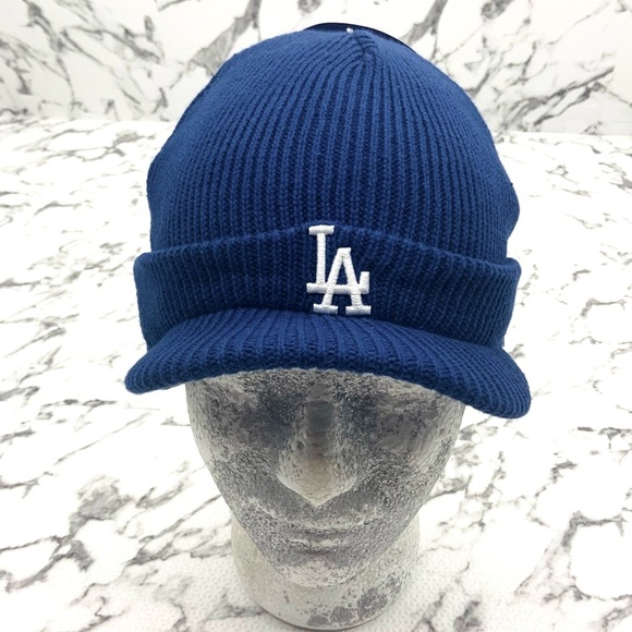 New Era LA Dodgers Beanie In Dodgers Official Team Colours  Men\'s New Era Blue Cap LA Dodgers Brim Beanies NWT